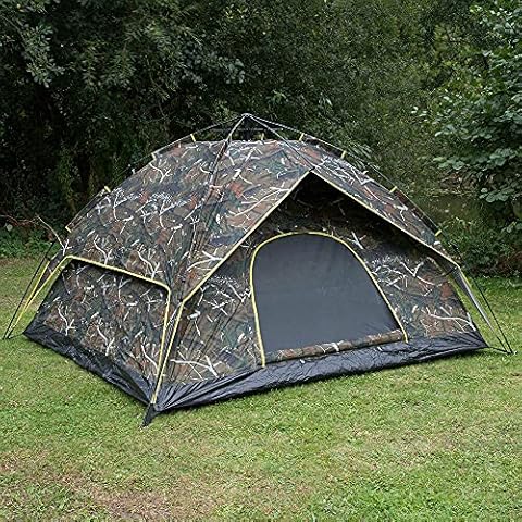Camo Instant Pop Up Camping Tent for 2-3 People Cover