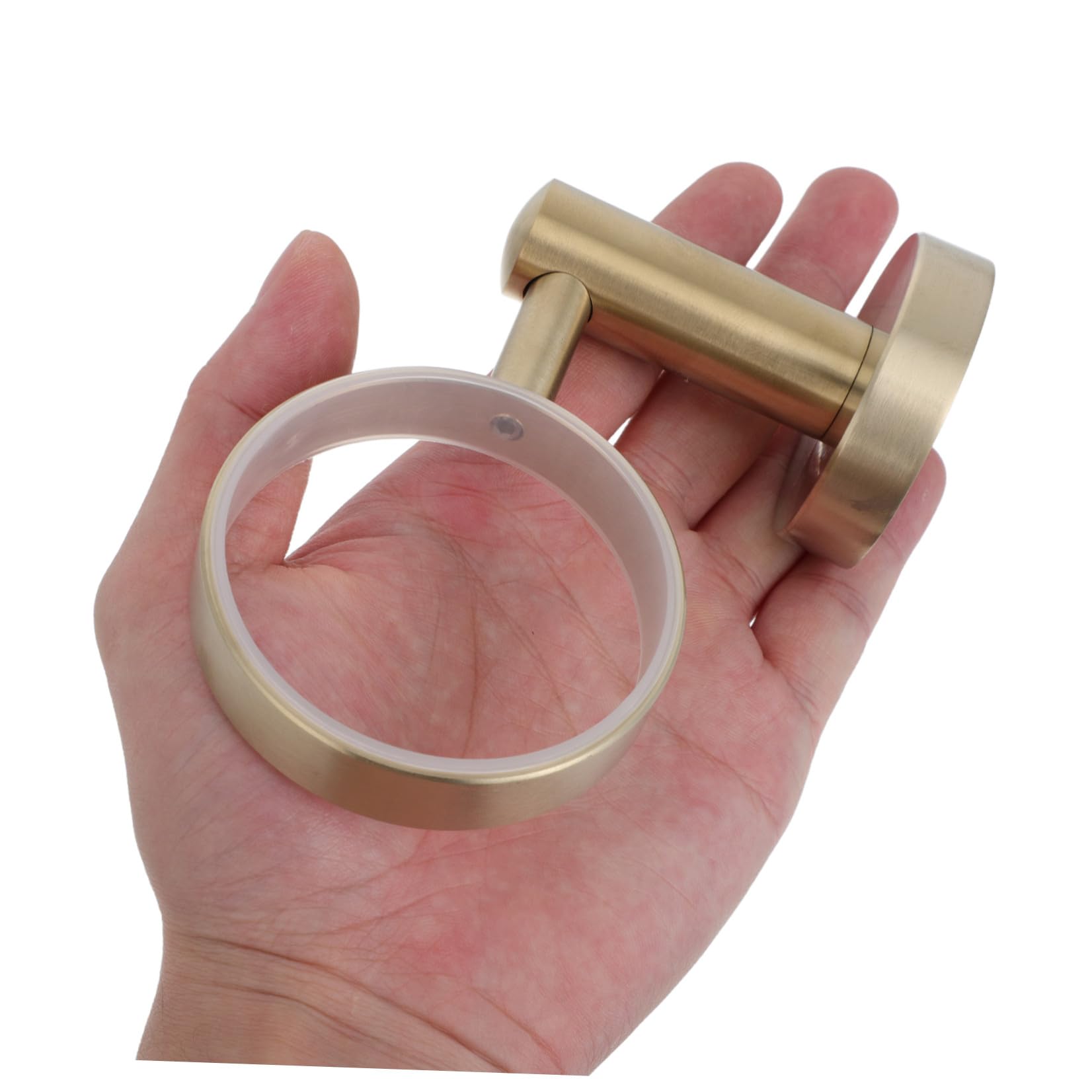 TEHAUX Portacepillos de Dientes de Pared para Baño en Acero Inoxidable | Vaso de Vidrio Esmerilado, Diseño Mural Estable, Accesorio Incluido para Uso en Cocina y Dormitorio
