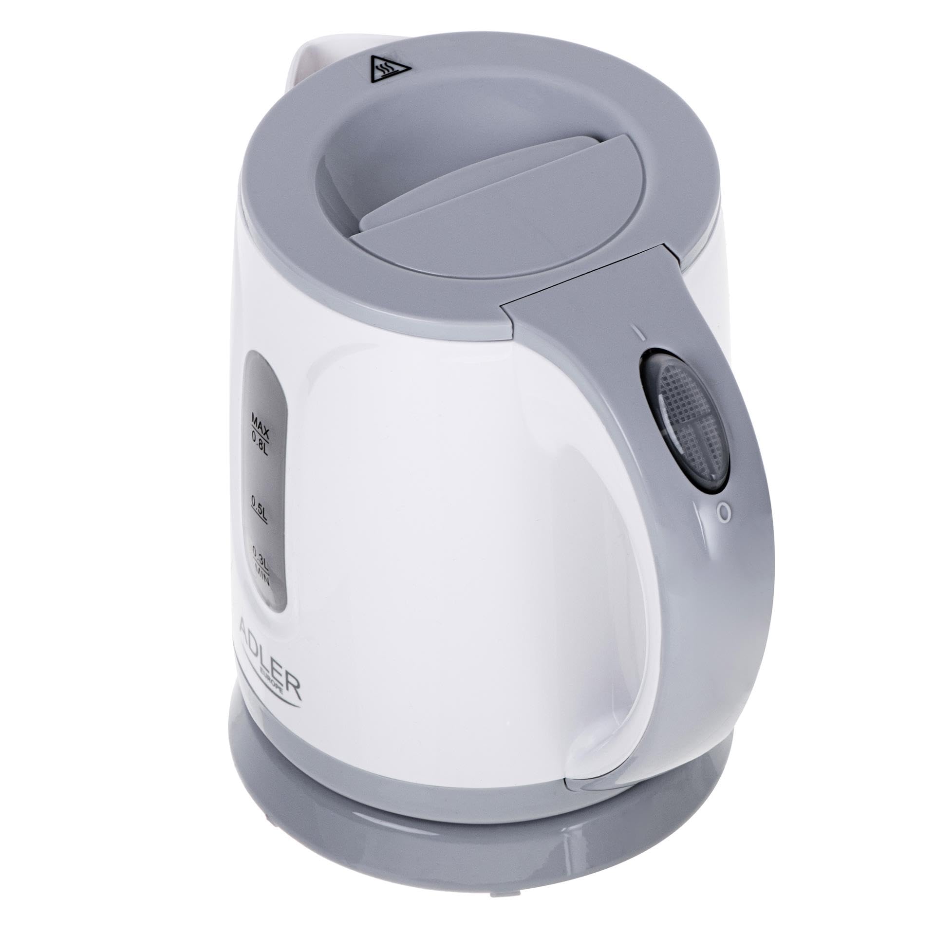 Adler AD 1371g Czajnik Elektryczny, 0.8L, Filtr Antywapienny, Obrotowa Podstawa 360°, 850W