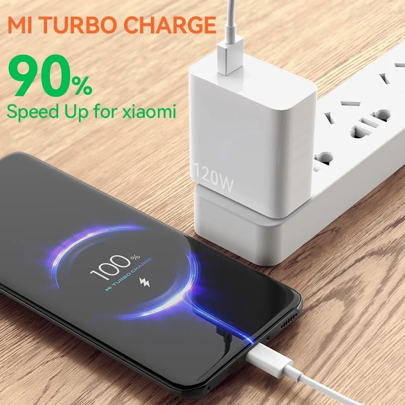 ACOCOBUY Cavo USB C 1m 6A 120W Ricarica Turbo Per Xiaomi, Redmi, POCO - Trasferimento Dati 480Mbps - 2