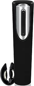 Electric Wine Opener - Automatic Corkscrew Bottle Openers Battery Operated - Gift Set Includes Electronic Cordless Auto Open Cork Screw, Foil Remover &amp; Holder Stand - Stainless Steel Wines Accessories