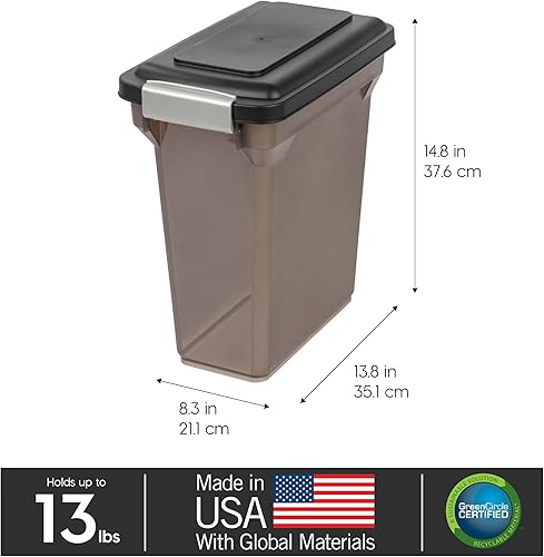 Miniatura 3 de Iris Premium Pet Almacenamiento de Alimentos hermético), color negro