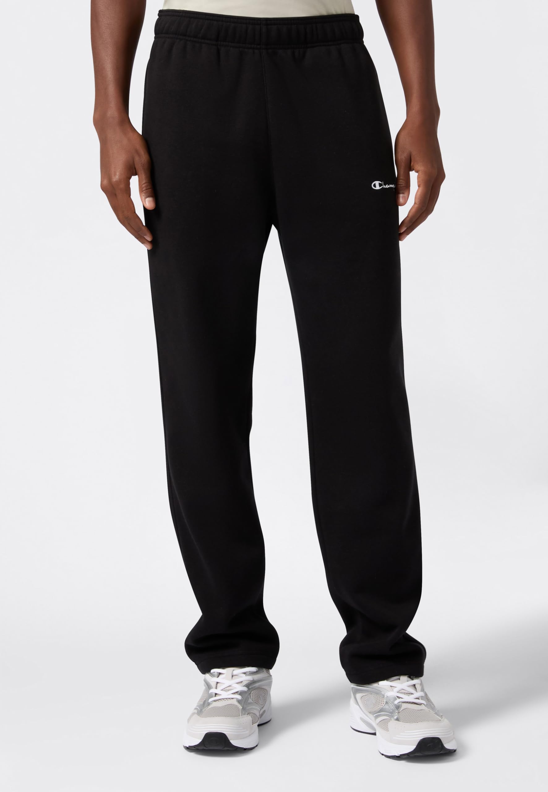 Champion Pantaloni Uomo con Orlo Dritto e Interno Felpato Icons, 221801