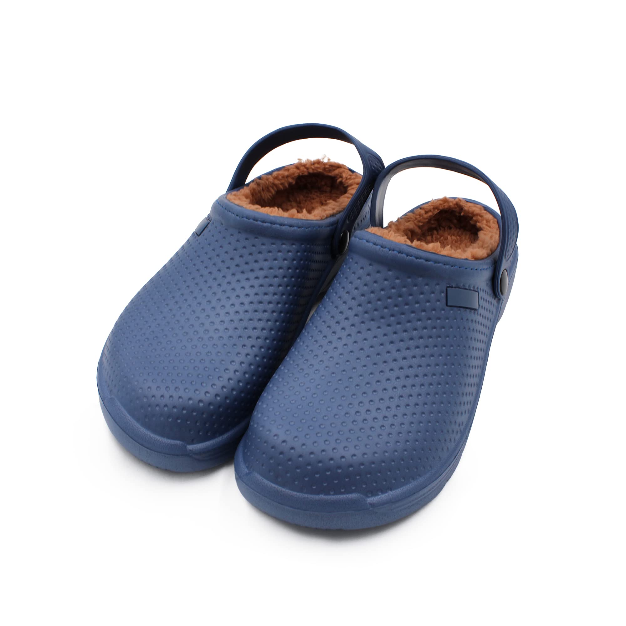 VRITRAZ Mens Womens Clogs EVA Winter Warm Fur Indoor Outdoor Slippers, Anti-Slip Garden Mules, Waterproof (UK-9, Blue) (B0BRJ3WKVQ) Amazon Price History, Amazon Price Tracker