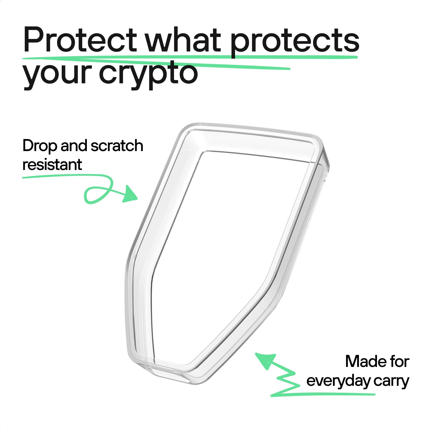 Trezor Silicone Bumper Case Safe 5 - Shock Absorbing Protective Cover (Crystal Clear) - Image 2