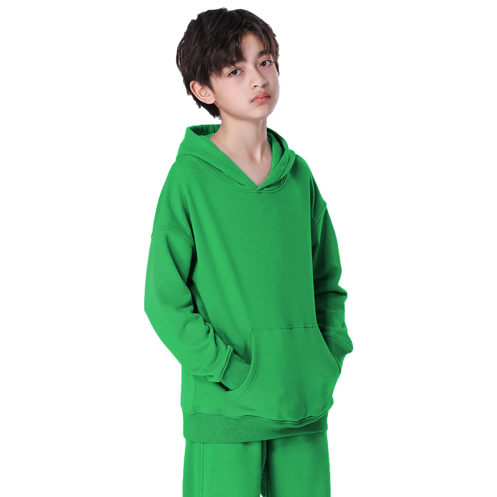 amropi Chándal Niños 2 Piezas Cálido Sudadera con Capucha y Pantalones Jogging Conjunto Ropa para 3-12 años