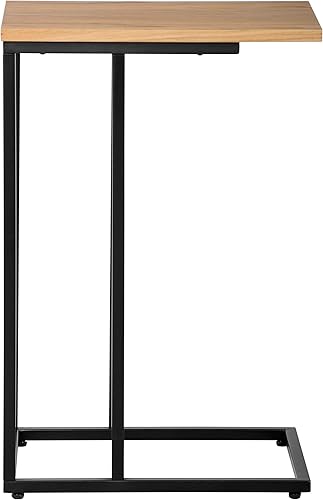 Miniatura 21 de Serta Harton - Mesa C plegable, bandeja expandible para TV, soporte para laptop, moderna de mediados de siglo, mesa auxiliar lateral para sala de