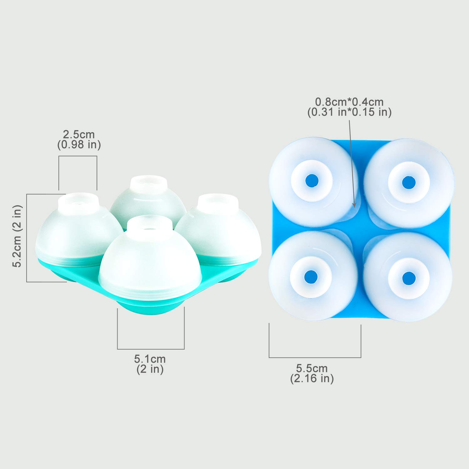 製氷皿 丸氷 4個大ボール製氷器 ２個セット 直径4.5CM 氷 シリコン製 Amazon | Joyoldelf 製氷皿 丸氷 4個大ボール製氷器 2個セット