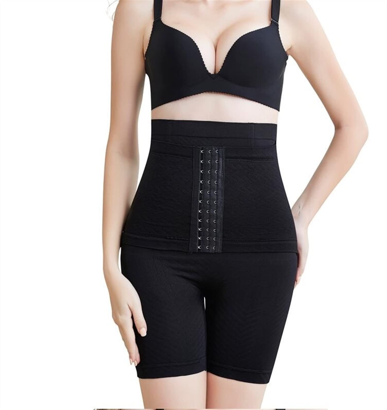 HXSZWJJ Pantías De Control De La Abdomia Firmes Shapewear Trainers De Cintura Alta Muslo Mordidas Delgadas con Ganchos (Color : Sexy Apricot 2, Size : 4XL.)