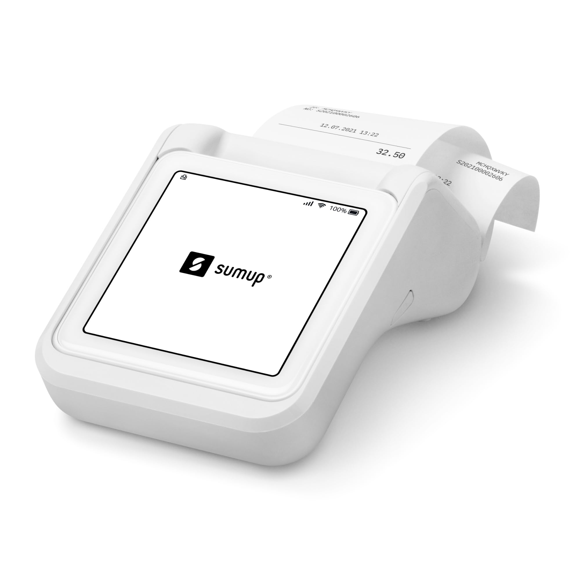 SumUp Solo + Printer Bundle - Credit Card Payment Card Reader. Full Touch-Screen Interface with Free SIM Card and Mobile Data (SumUp Solo + Printer)
