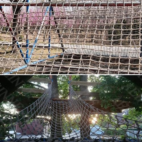 Filet d'escalade extérieur anti-chute enfant 4x4,5m pour sécuriser cabane - 5