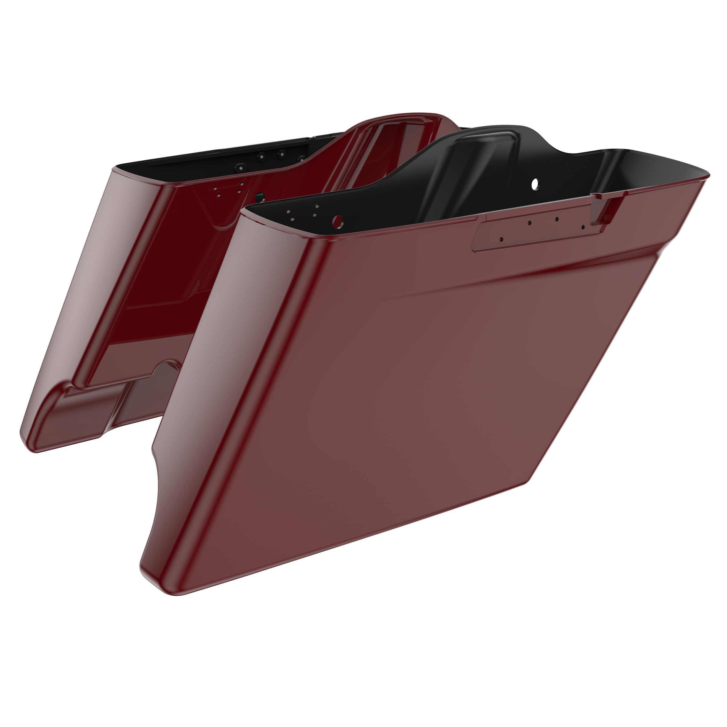 Mats-Csrewy Stretched Saddlebags for Harley, Hard Saddlebags Bottoms Fit for Harley Touring Street Glide, Electra Glide, Road Glide 2014-2023 Billiard