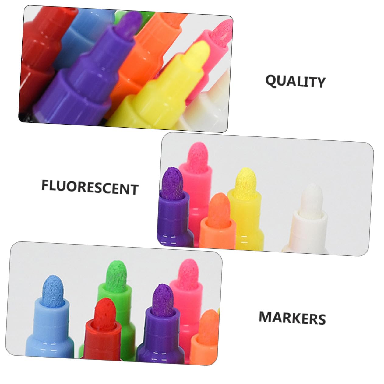 OSALADI 12 Stück Erasable Chalk Markers Flüssige Kreidemarker für Tafel Wiederverwendbare Marker für Kreative Projekte Ergonomisches Design und Staubfrei