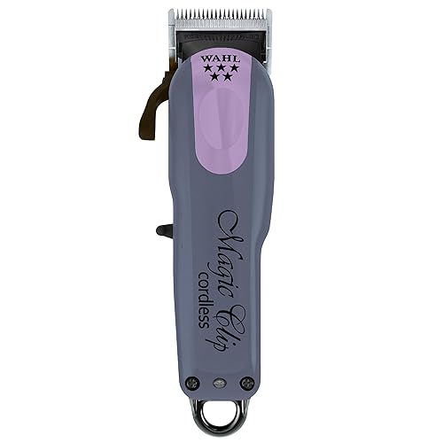 Wahl Professional 5 Star Magic Clip inalámbrico Clipper Stagger Dientes Blade Incluye Accesorios 100 Min Runtime 4 Colores