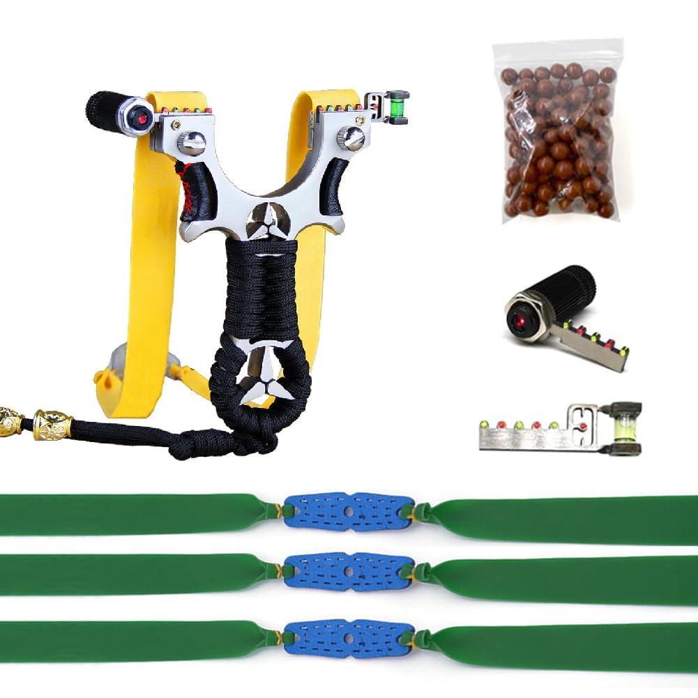 Slingshot Set,Sling Shot with 3Pcs Band & Sighting Device,High Precision Alloy Slingshot,Outdoor Games for Adults,Beginner & Youth (B0DC47QCQ3) Amazon Price History, Amazon Price Tracker