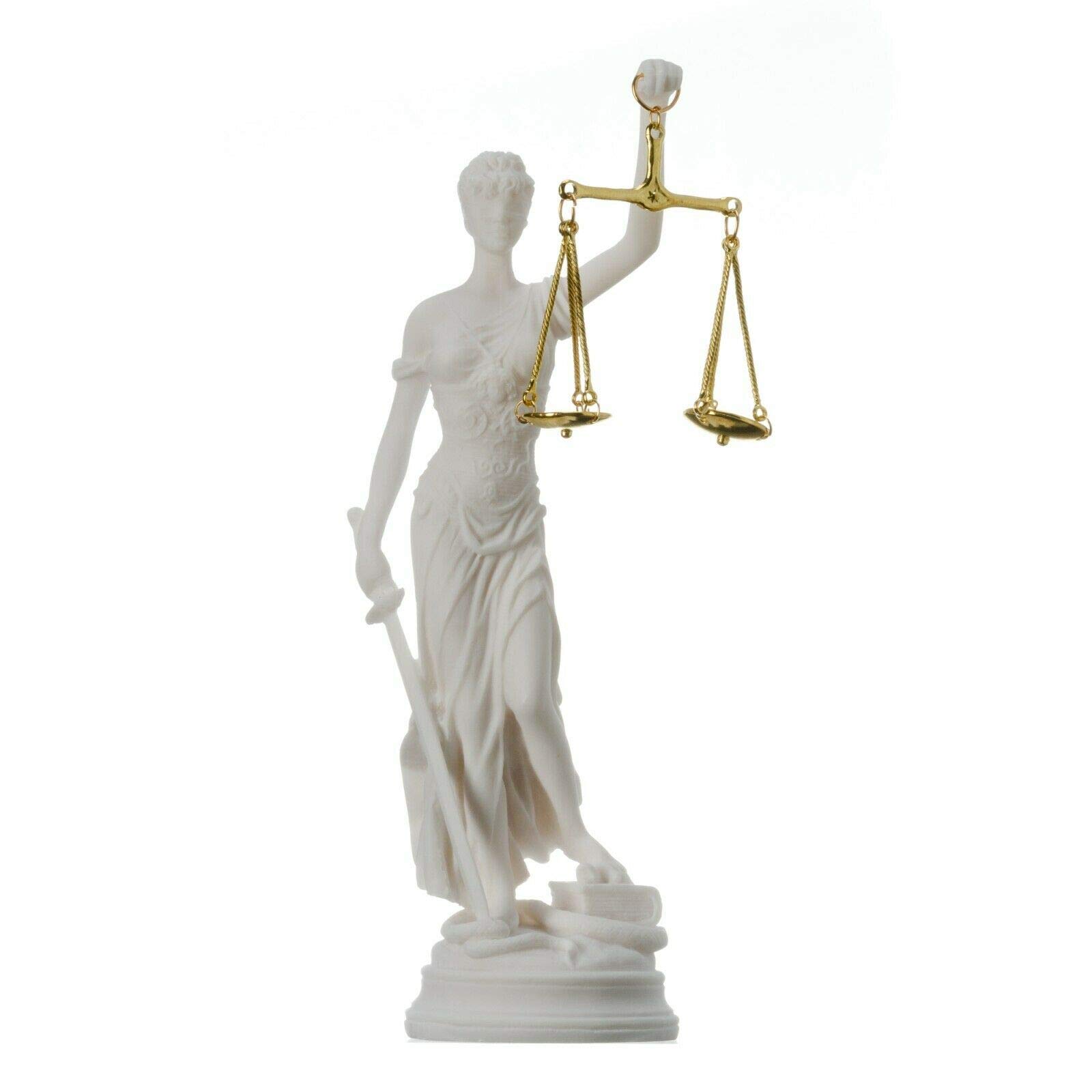 BeautifulGreekStatues Diosa Griega Themis Estatua Ciega Señora Justicia Escultura Abogado Regalo