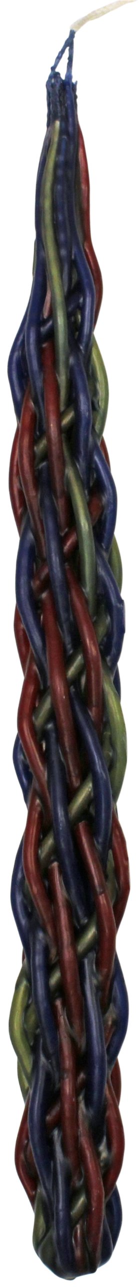 Bougie Havdalah tressée ronde 18 mèches 35,6 cm pour vos cérémonies familiales