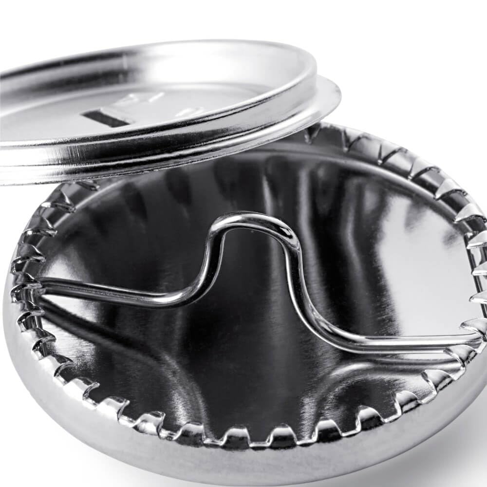Prym - Prym Silver-Gold (19mm) Cover Buttons Without Mould - 100 Pieces