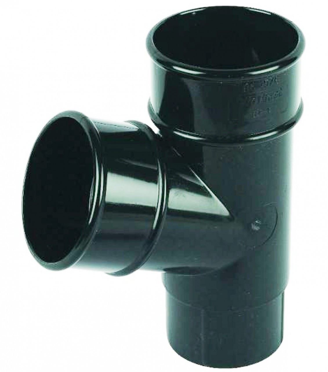 Floplast Black 68Mm Round 67 Degree Downpipe Branch
