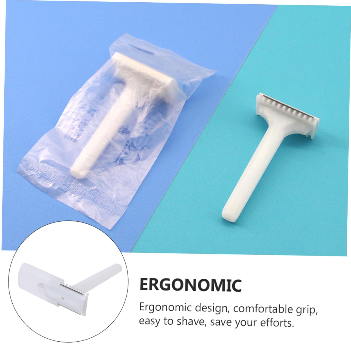 Rasoio Depilazione Portatile Usa e Getta 25 Pezzi Design Ergonomico in Abs come Accessorio da Viaggio per Uomo e Donna
