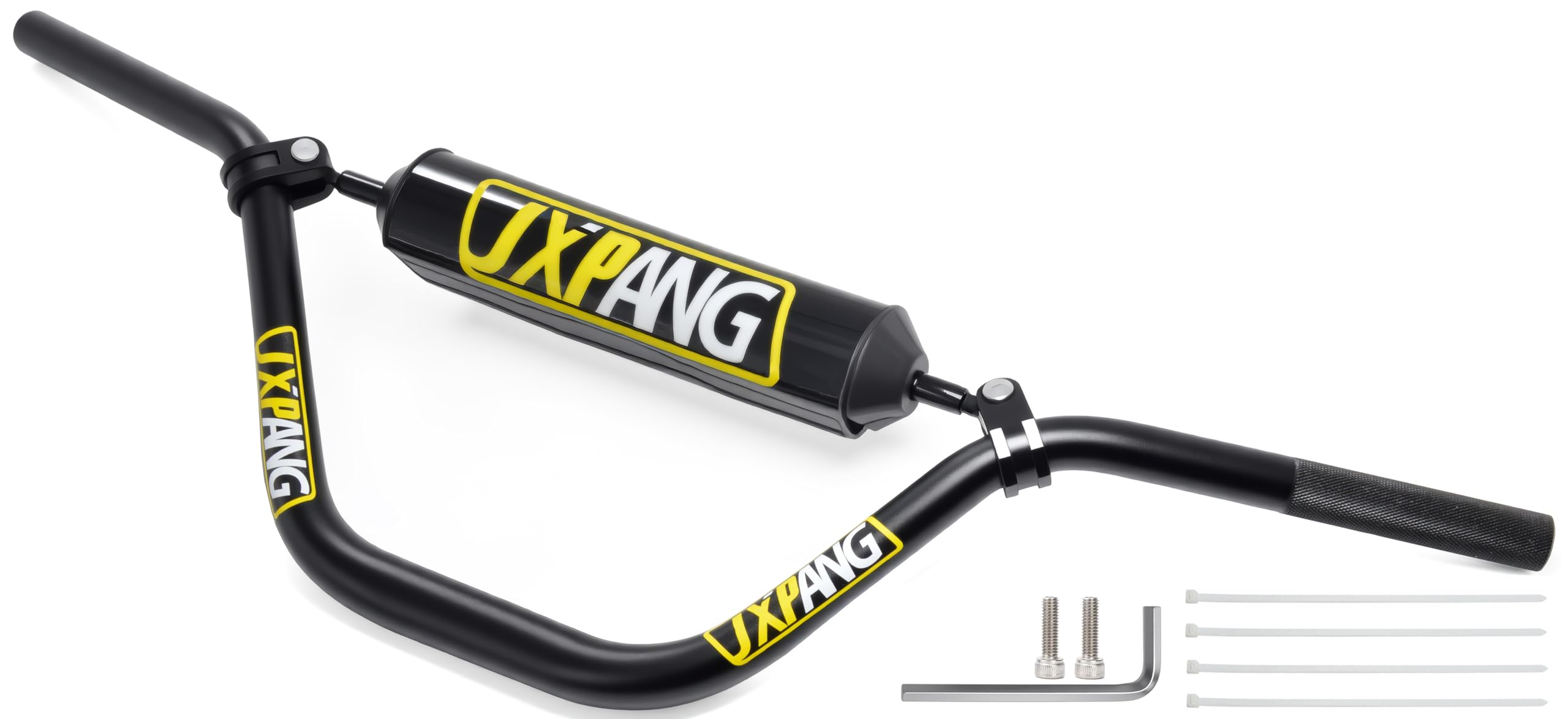 High Rise Handlebar Upgraded, Motorcycle Dirt Bike Handlebar 1 1/8" 28mm With Foam Pad, For Pit Bike Handlebar For Motocross ATV Quad Pit Dirt Bike (Black)