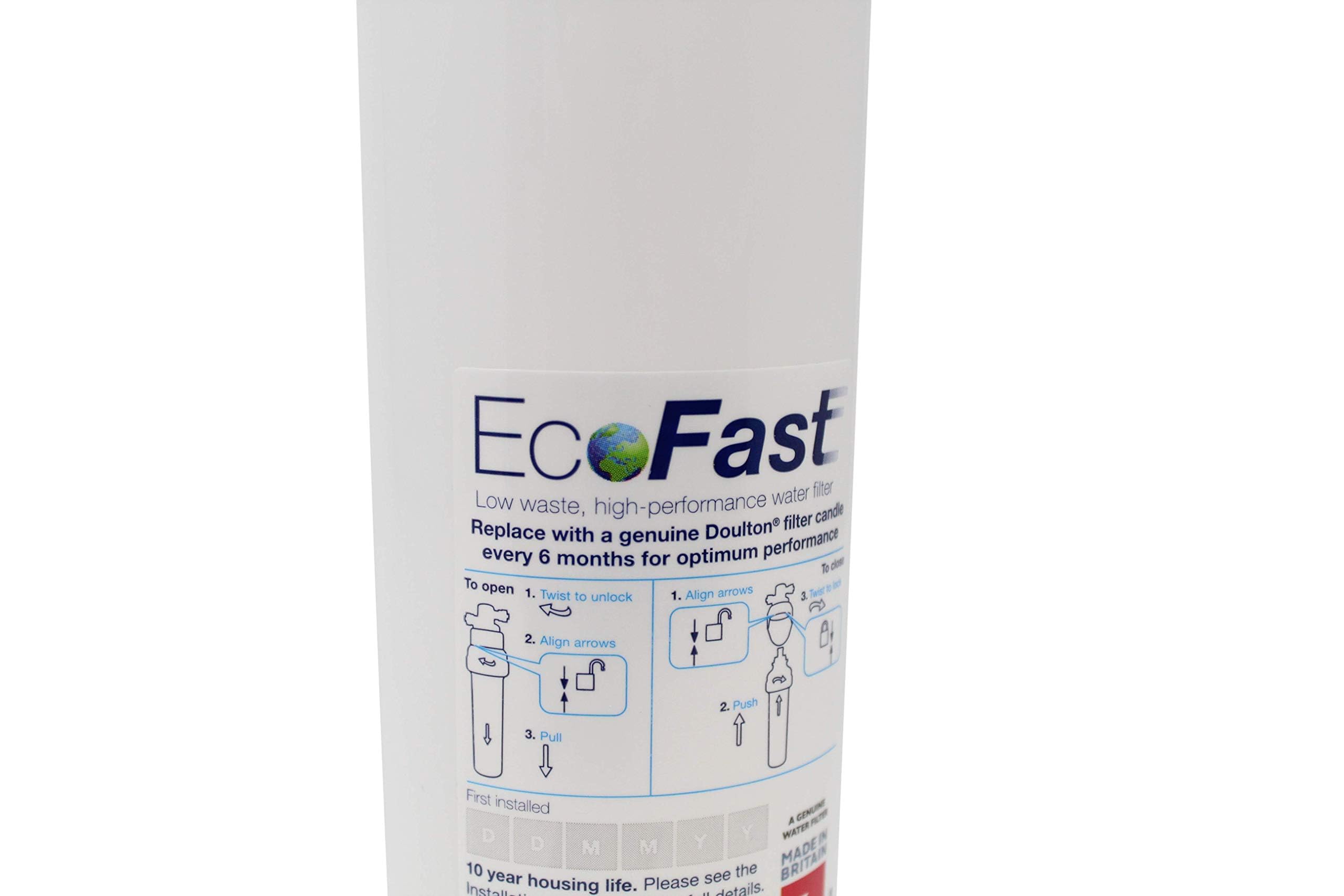 Doulton Système de filtration d'eau sous évier Ecofast & Biotect Ultra