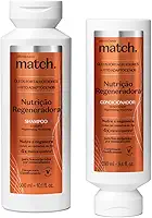 Combo Match Nutrição Regeneradora O BOTICARIO: Shampoo e Condicionador Para Fios Enrijecidos Por Ressecamento