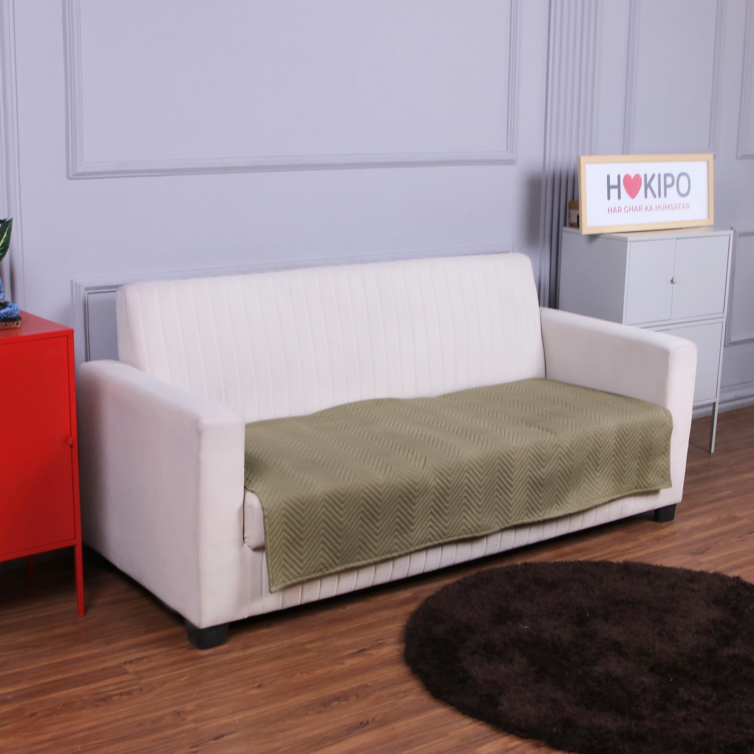 HOKIPO Polyester Quilted Sofa Cover Mats For L Shape And 1/2/3 Seater Sofa. Make Your Own Sofa Cover Set, Mat Length 90(D) X 170(L) Cm, Moss Brown (In-751-Lbr) (B0D6YTH5XY) Amazon Price History, Amazon Price Tracker