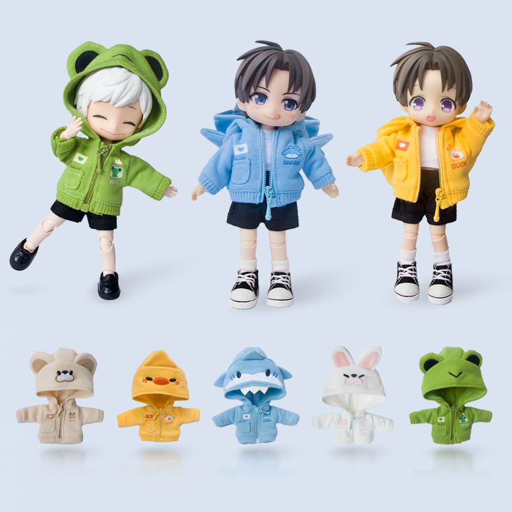 Doll Shark Hoodie, Kids Doll Clothing, Anime Plush Clothing, Doll Dress