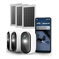 Arlo Essential 3 HD + 3 pannelli solari, videocamera WiFi esterna
