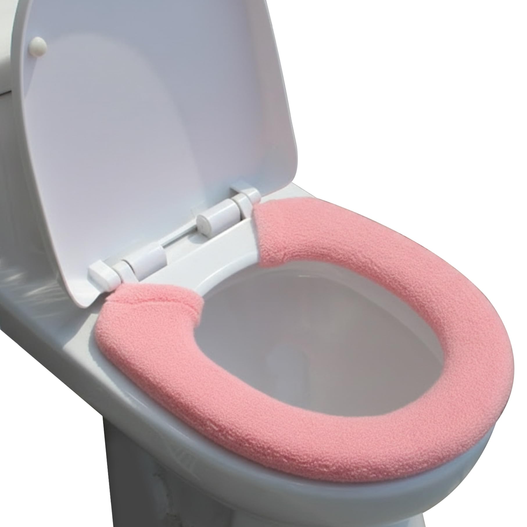 CAKEEYUM Warm Toilet Seat Cover Pads Stretchable Soft Toilet Seat Cushion with button Washable for Bathroom Warm Cover, Pads, Cushion