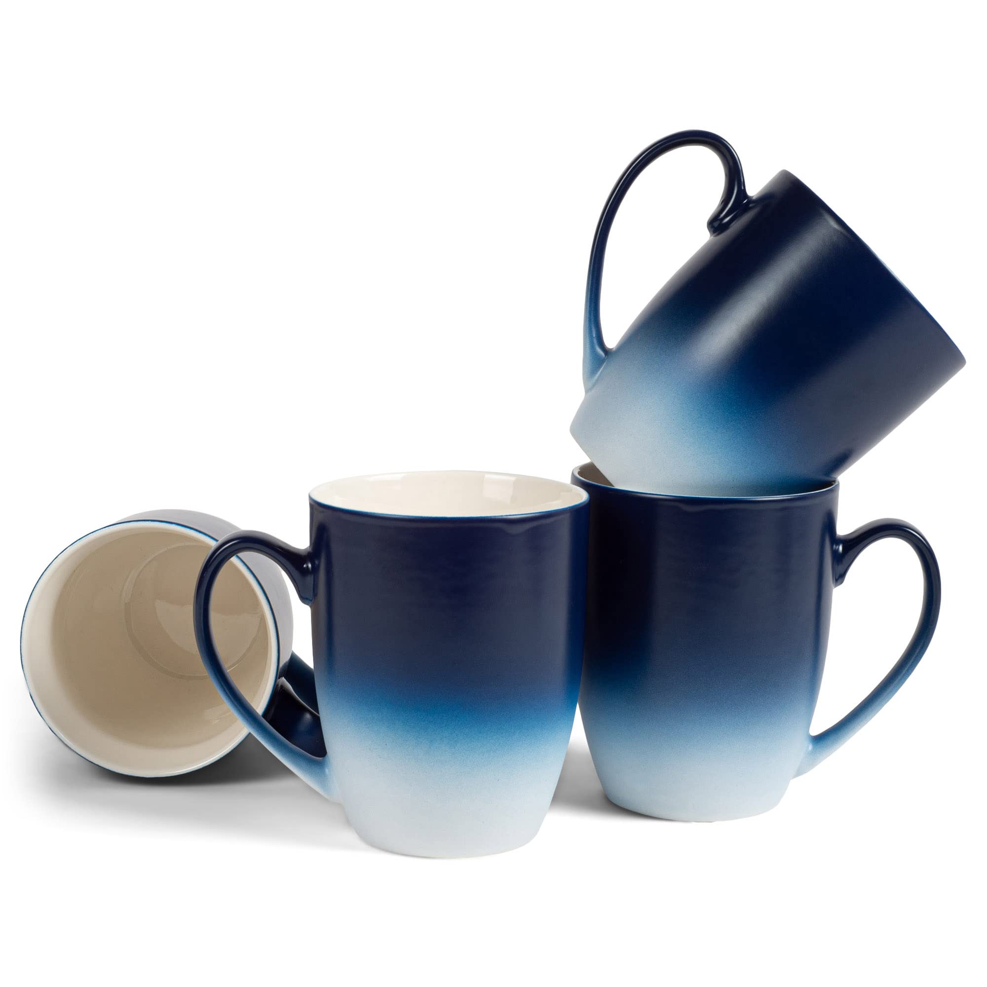 4 set coffee mugs 4-Piece Mug Set - Reactive Glaze Stoneware - Corsica Clay main image 0