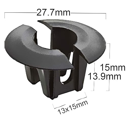 Miniatura 6 de Paquete de 32 clips de retención de deflector de aire delantero y ojales – Presa de aire delantera y clips de parachoques inferior delantero para