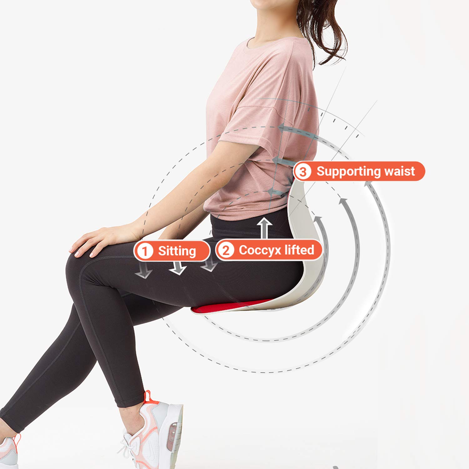 Nеw Dеаl Curble Chair Comfy Fabric Cushions Slim & Small Size fit (13 X 13 X 13.4), Lumbar Support for Lower Back Pain - Red Buу 2 gеt 3 Curble Chair Comfy Fabric Cushions Slim & Small Size fit (13 X 13 X 13.4), Lumbar Support for Lower Back Pain - Red