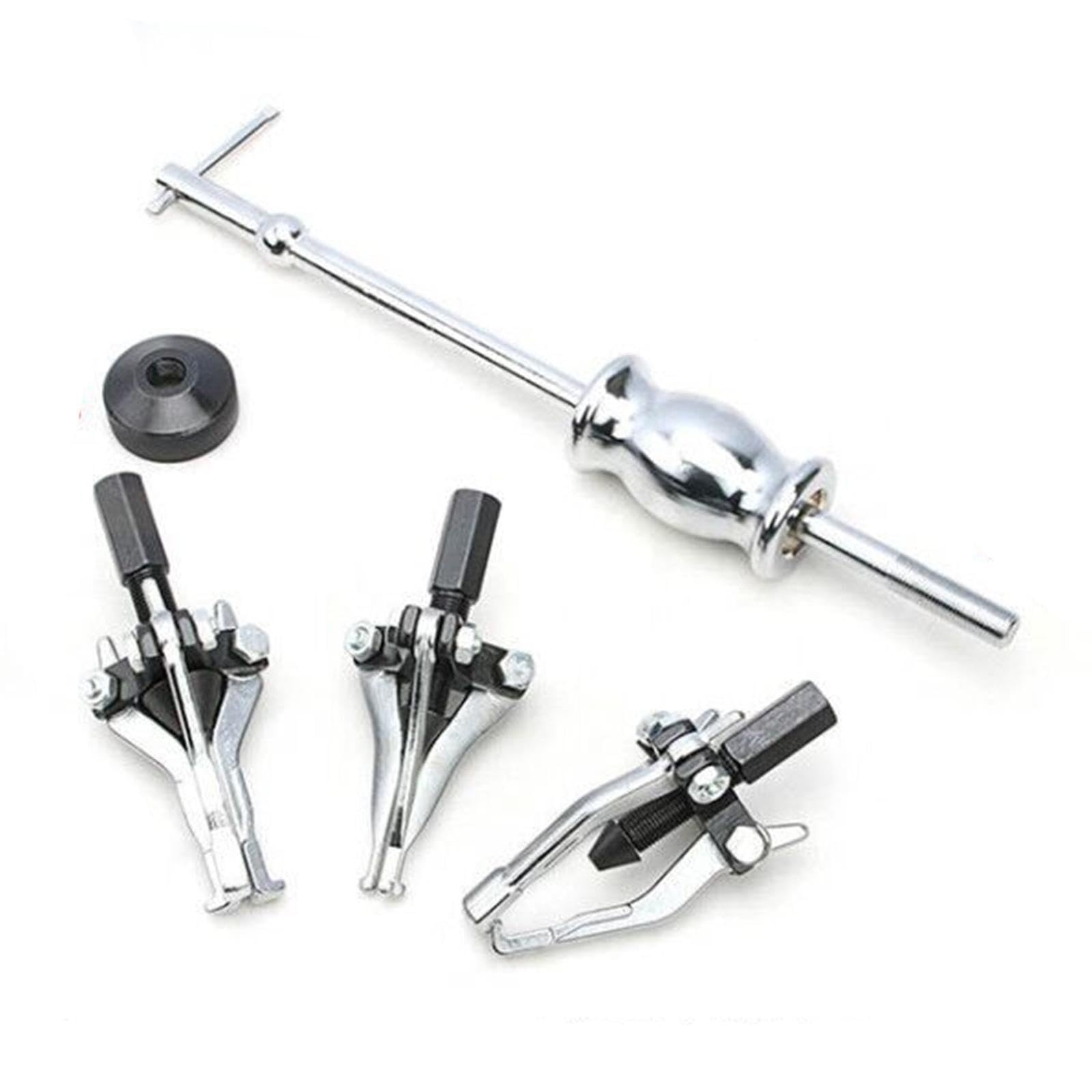 Extractor de engranajes de 3 mordazas, confiable, con martillo | deslizante, eficiente, con ajustes internos y externos, para rodamientos, accesorio
