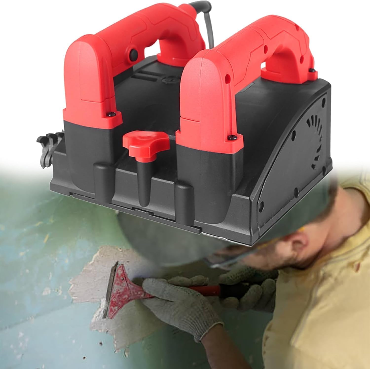 Electric Wall Planing Machine, Concrete Power Shovel Wall Machine Electric Wall Planer with Vacuum Cleaner, Handheld Power Wall Scraper Wall Shovel Machine