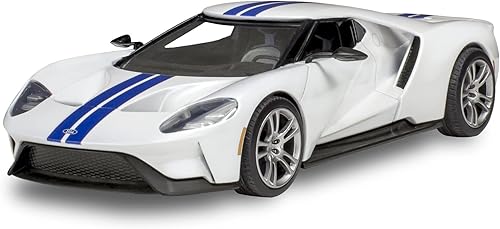 Miniatura 2 de Revell 85-1235 2017 Ford GT Model Car Kit 1:24 Escala 27 piezas Nivel de habilidad 2 Plástico Easy Click Model Kit de construcción, Blanco