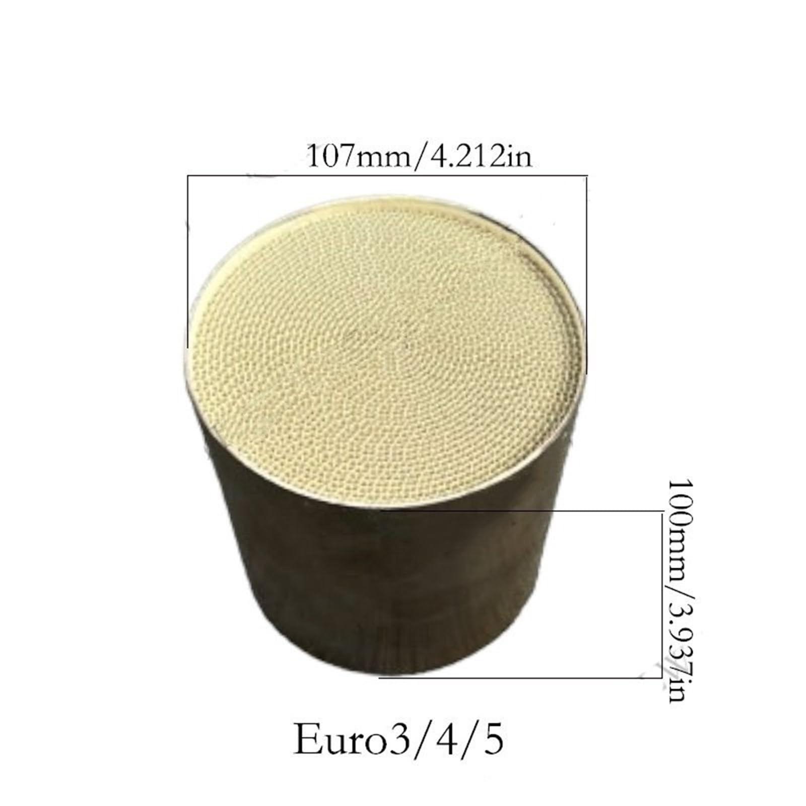 katalizator samochodowy Katalizator spalin pojazdu paliwowego 107 * 100mm, odpowiedni do emisji EURO 3/4/5, katalizator metalowy | 107-100mm Euro3