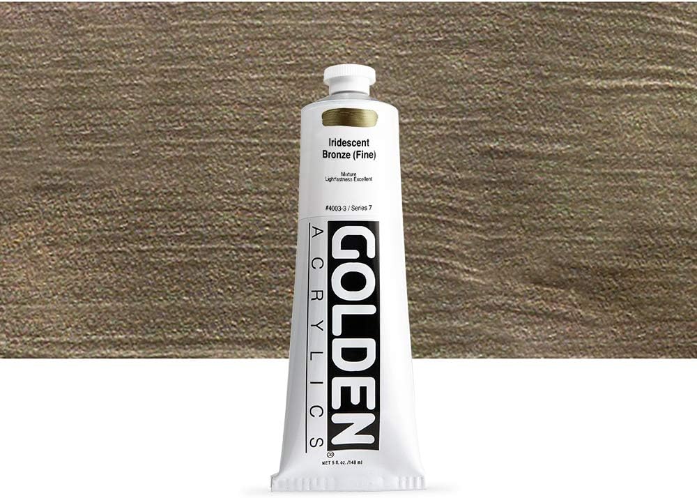 Golden Artist Acrylic, 5 Ounce Tube, Iridescent Bronze Fine (4003-3)