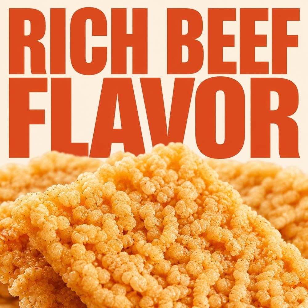 Snack Crujiente De Galleta De Arroz Glutinoso Con Sabor A Carne 500g