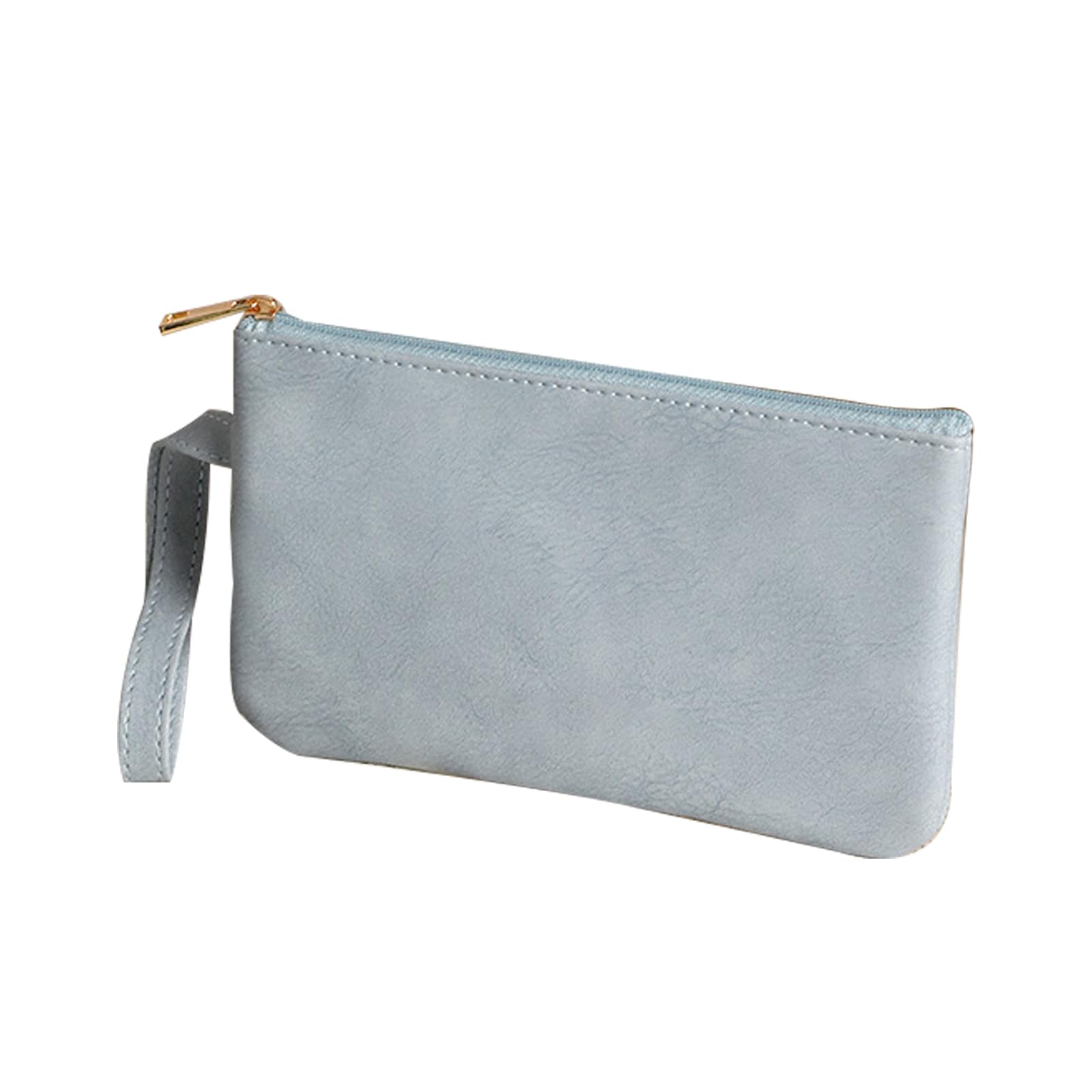 Okaywork Bolso Retro de Cuero para teléfono móvil,Neceser Mujer, Neceser Viaje,pequeño Bolso de Almacenamiento multifunción para Mujer,particiones múltiples,Neceser Personalizado de Maquillaje,(Azul)
