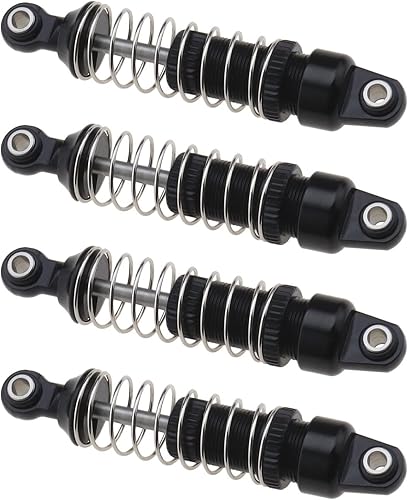 4 amortiguadores con resortes y tornillos compatibles con TRX4M 118 RC Crawler Shocks- Amortiguador roscado de aceite de aluminio