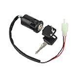 ABCERRSI 2 Wire Ignition Key Switch Compatible with Electrical Scooter Go Cart ATV 4 Wheeler Quad