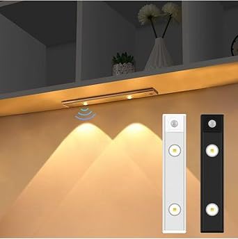 Neo Vista Hareket Sensörlü Slim Led Kabin Armatürü Dekoratif Dim Edilebilir Usb Şarjlı Aydınlatma (Beyaz, 20 CM) [Enerji Sınıfı A]