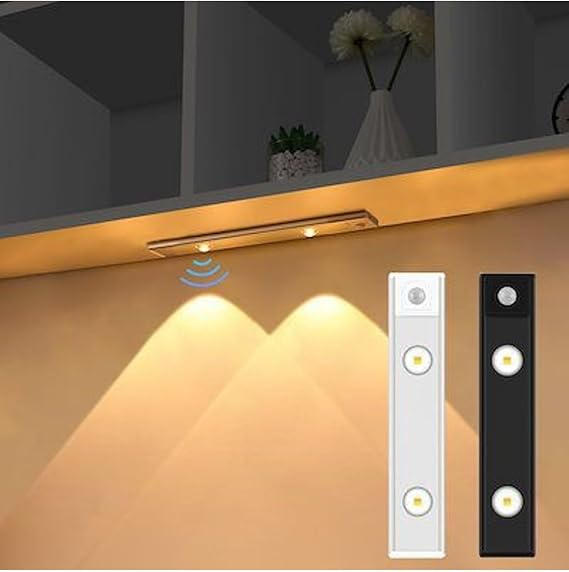 Neo Vista Hareket Sensörlü Slim Led Kabin Armatürü Dekoratif Dim Edilebilir Usb Şarjlı Aydınlatma (Beyaz, 20 CM) [Enerji Sınıfı A]