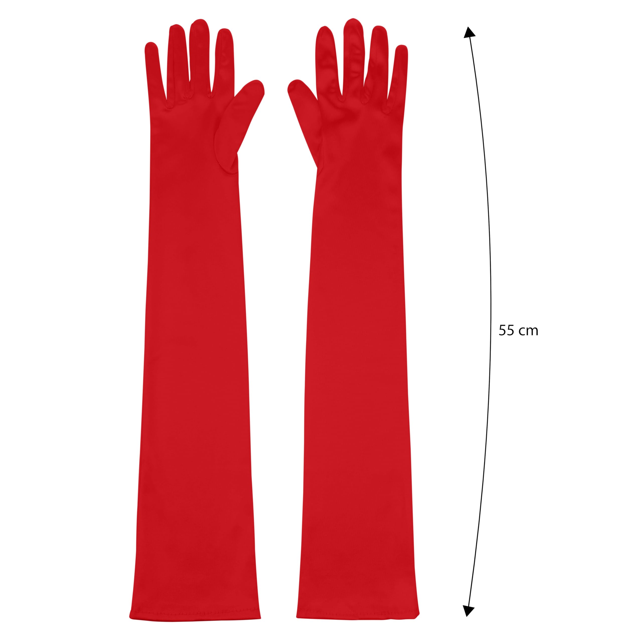 KarneLux Women's Long Gloves, 1 Pair of Evening Gloves for Carnival Fancy Dress or Halloween, Costume Accessory - Image 4
