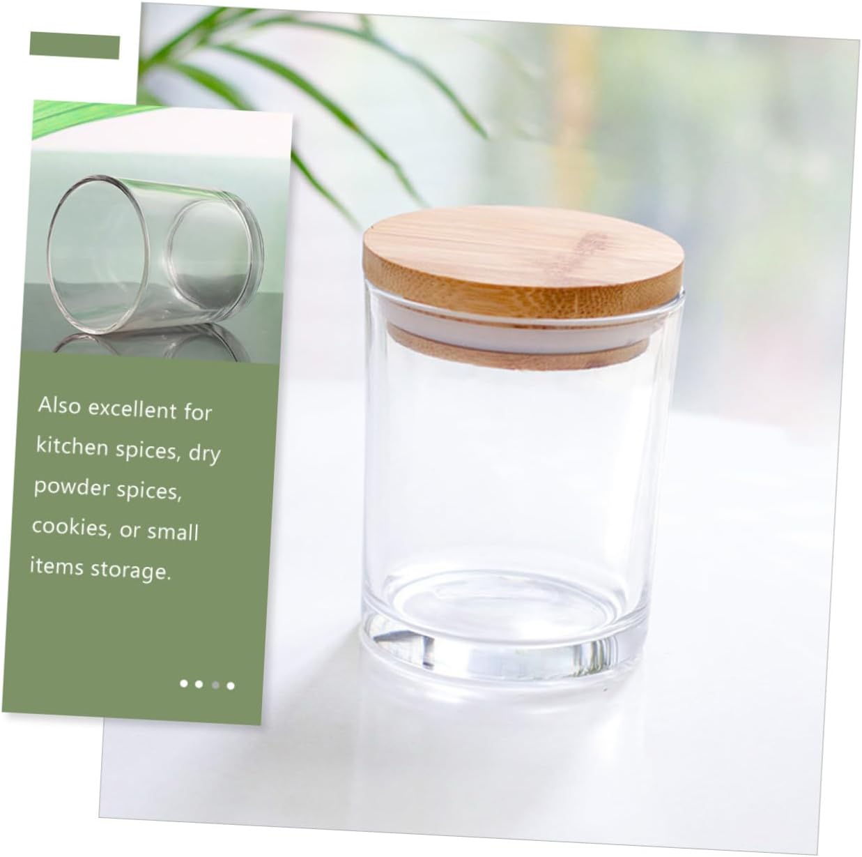 ULDIGI 5sets Glass Candle Cups Frosted Candle Jars for Aromatherapy DIY Making