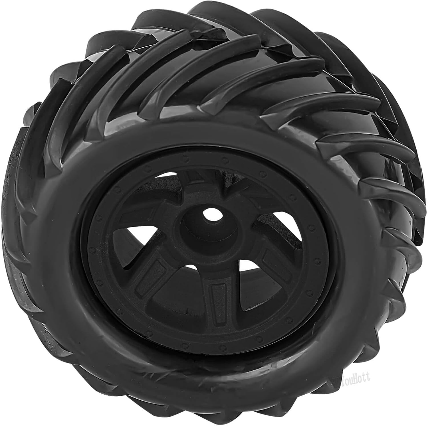 RC Wheels and Tires Set for 1/12 1/14 1/16 E-REVO RC 16208 16209 16210 Off Road Monster TruckTRX E-REVO Summit HPI SAVAGEGT-2XS REDCAT Volcano-16,Rc Tires with Foam Inserts,Black