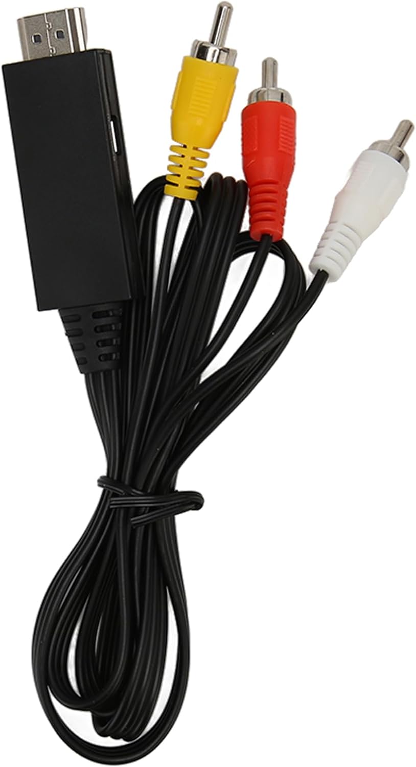 AV to HDMI Cable, 1080P 3.3ft AV Input Sound Video Convert RCA to HD