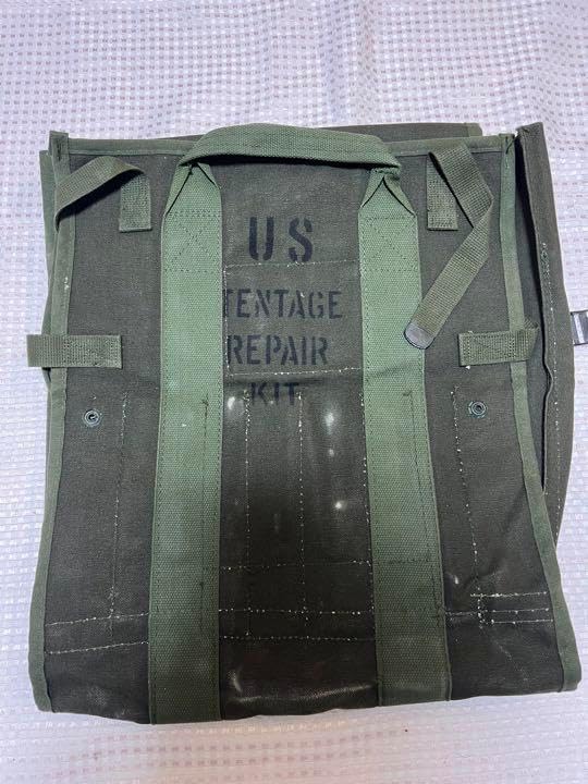 米軍 実物 テントリペアキットバッグ キャンバス HQZPWNKC MILITARY